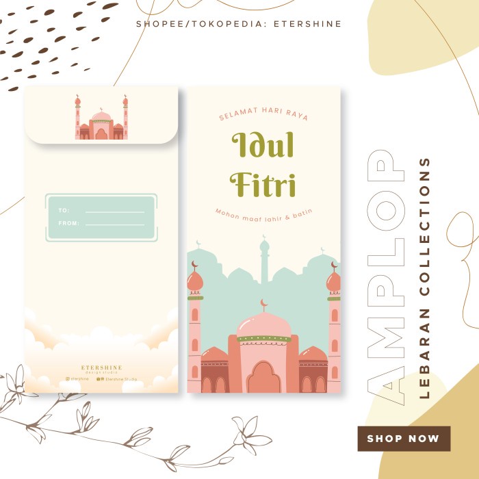 

Amplop Lebaran Besar / Angpao Idul Fitri Unik Murah Etershine- 014 - Reguler