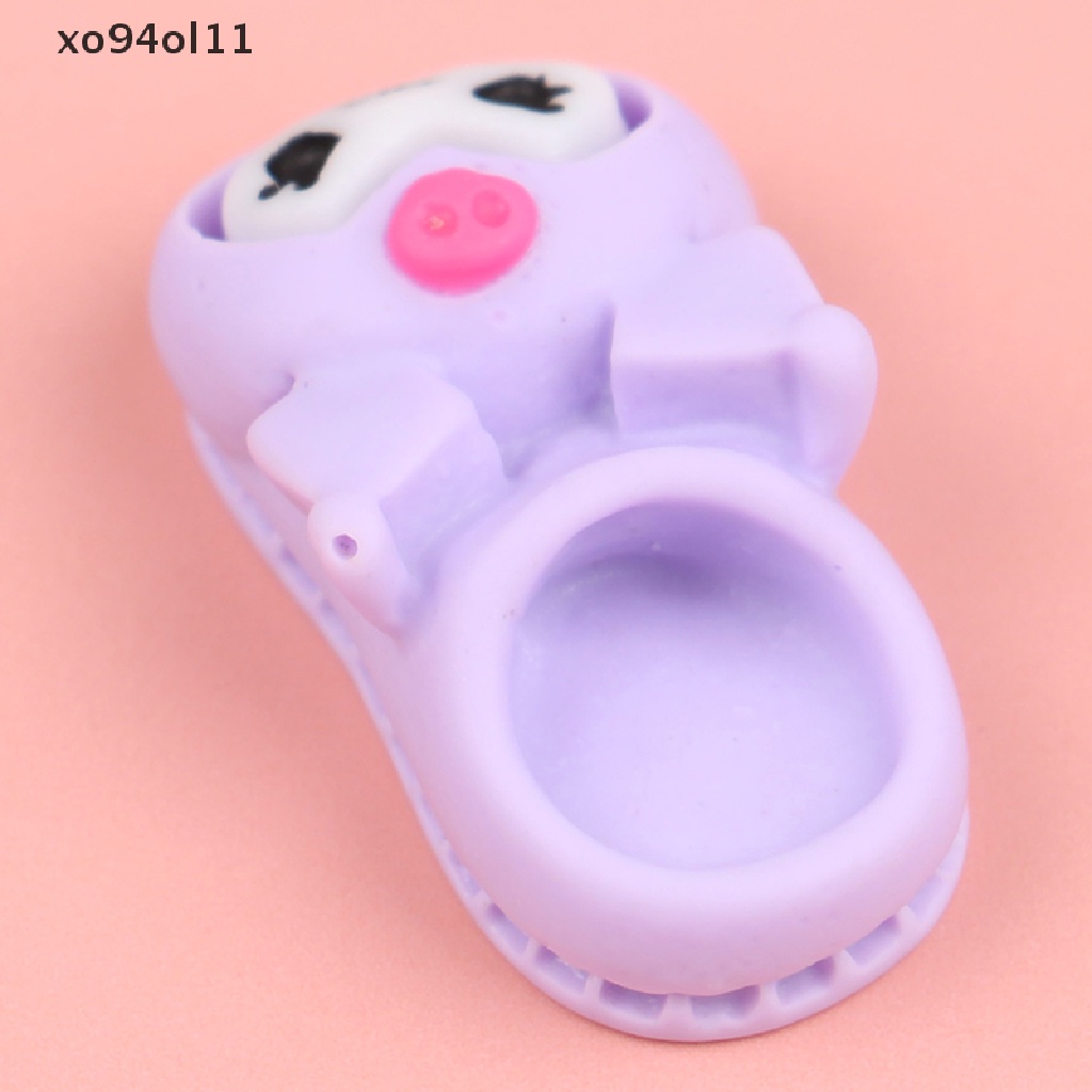 Xo 10Pcs 1: 12rumah Boneka Miniatur Kartun Sandal Model DIY Phone Case Aksesoris OL