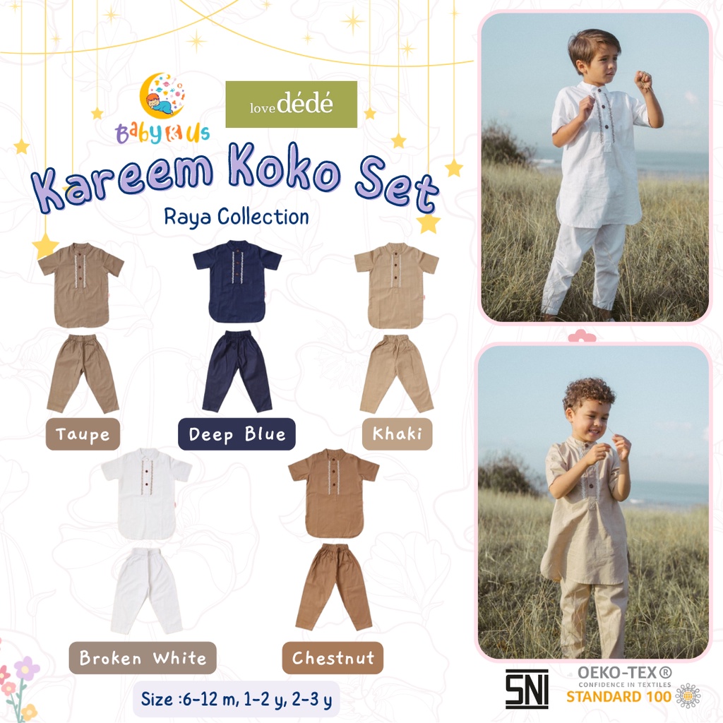 Lovedede - Kareem Koko Set (Setelan Baju Koko Anak)