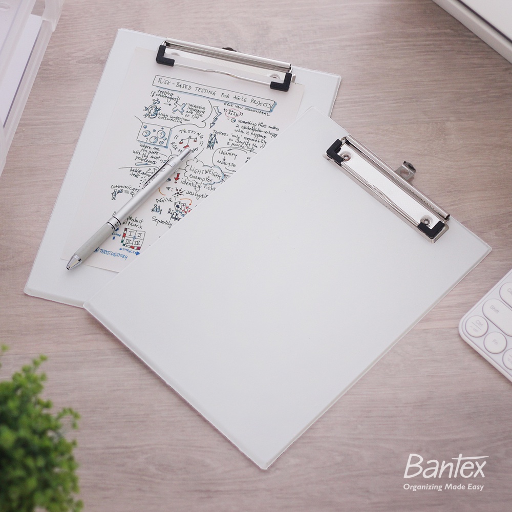 

Bantex Mini Clipboard A5 Papan Ujian White