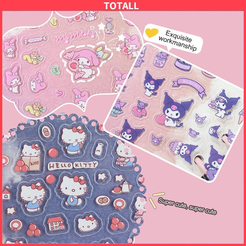 COD Stiker Kartun Karakter Sanrio Kuromi Melody DIY Lucu Stiker Untuk Dekorasi-Totall