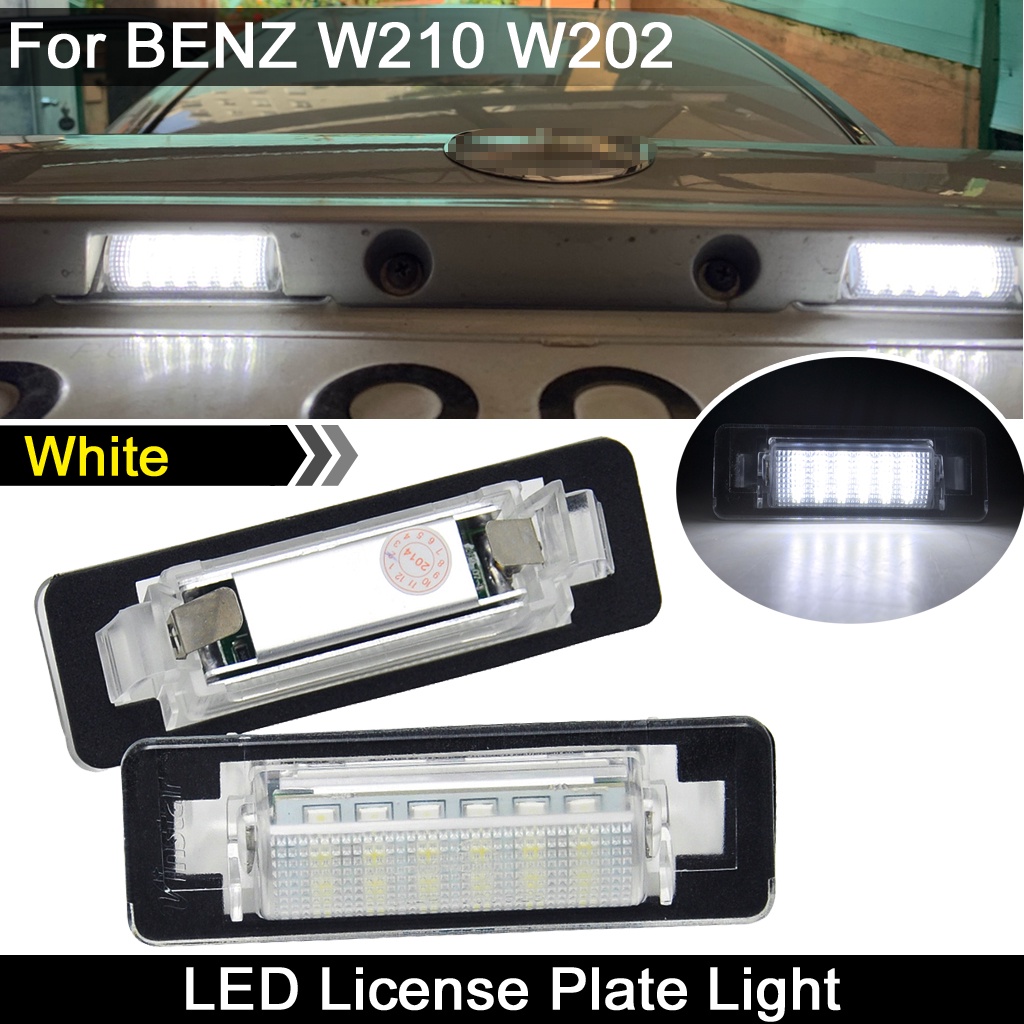 2pcs Lampu Plat Nomor Plat LED Lampu Untuk Benz E-Class W210 E200 E220 E320 E430 C-Class W202 C200 C220 C230 C240 C280