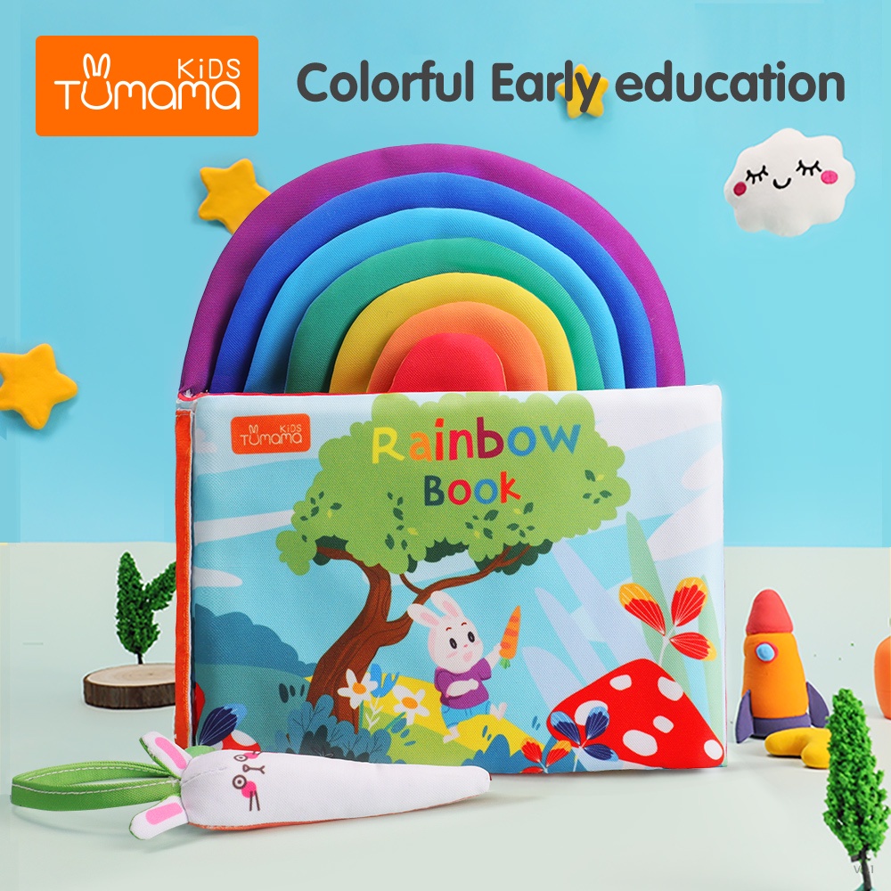 Tumama Rainbow Soft Cloth Book Mainan Edukasi Anak