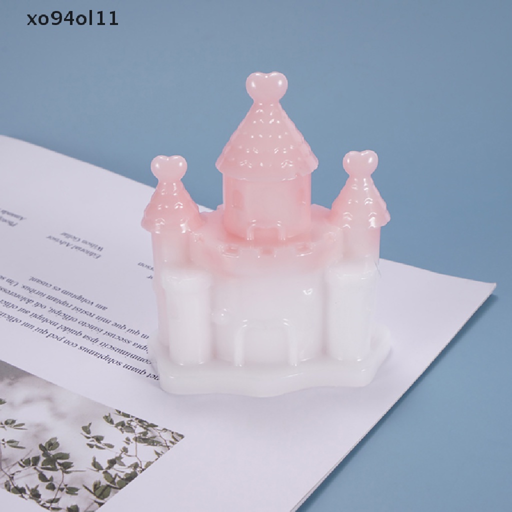 Xo Castle Cetakan Silikon Villa Rumah Natal UV Epoxy Resin Mold Untuk Kerajinan Tangan DIY OL