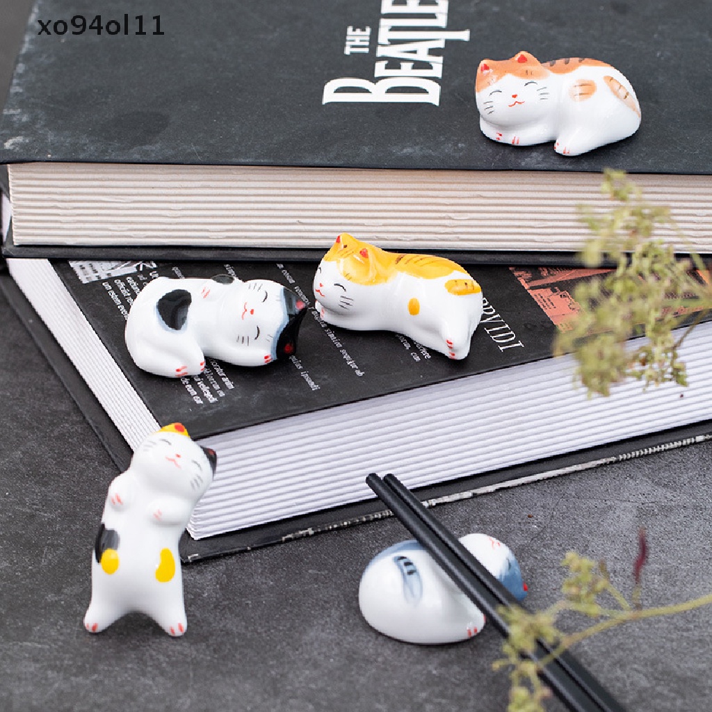 Xo Lucky Cat Chops Holder Sumpit Keramik Jepang Keramik Dekorasi Rumah OL