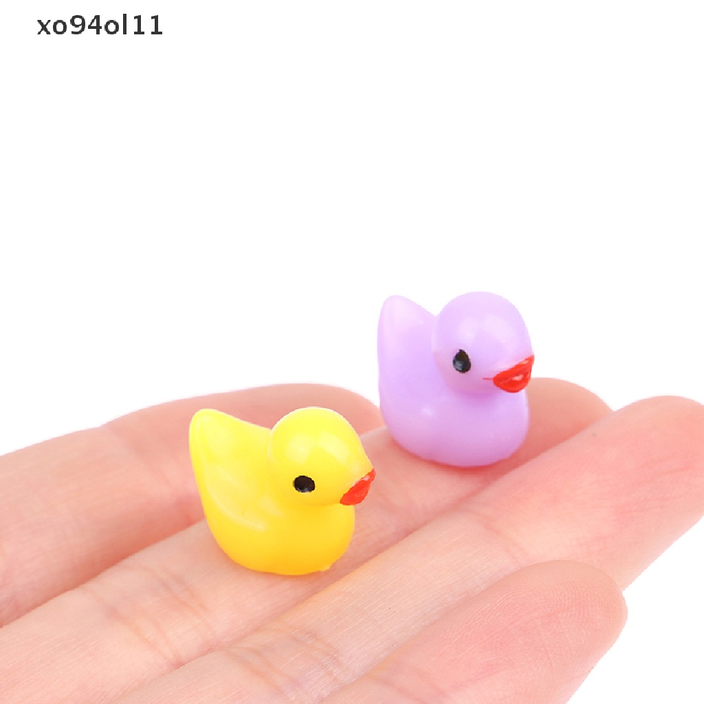 Xo 3pcs Simulasi Hewan Bebek Kecil Mikro Lanskap Ornamen Aksesoris Perhiasan OL