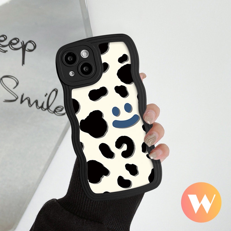 Case Motif Leopard Kompatibel Untuk iPhone 7Plus 11 Pro Max12 14 13 Pro Max X XS XR Max7 14 8 6 6s Plus SE 2020 Lembut Cinta Hati Smile Pasangan Soft Cover