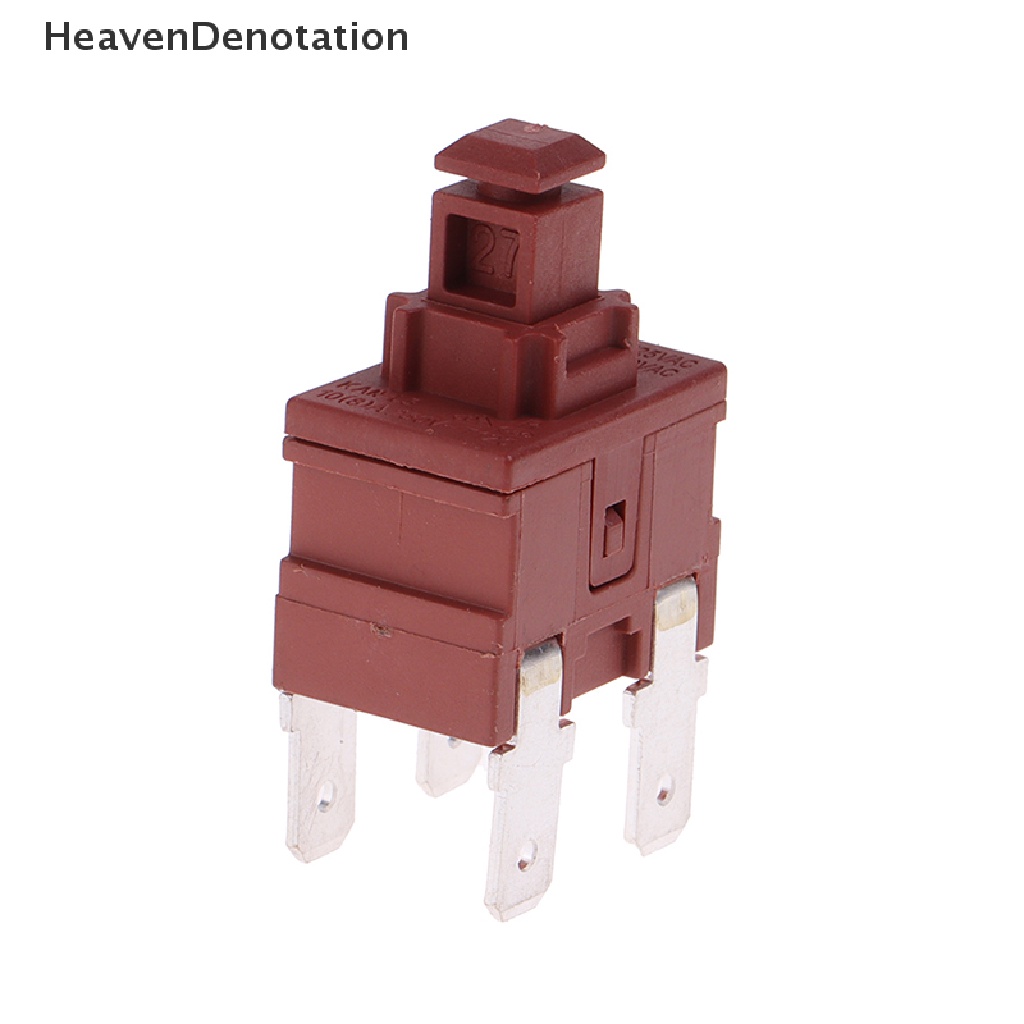 [HeavenDenotation] Saklar Push Button KAN-L5 Switch 7.5A 250V AC 4pin ON OFF T120 Pemanas Air HDV