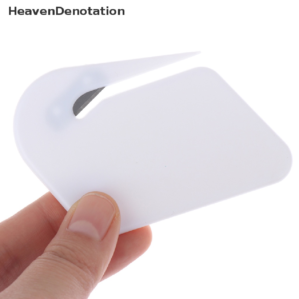 [HeavenDenotation] 1pc Alat Pembuka Amplop Surat Surat Mini Plastik Safety Paper Guarded Cutter HDV