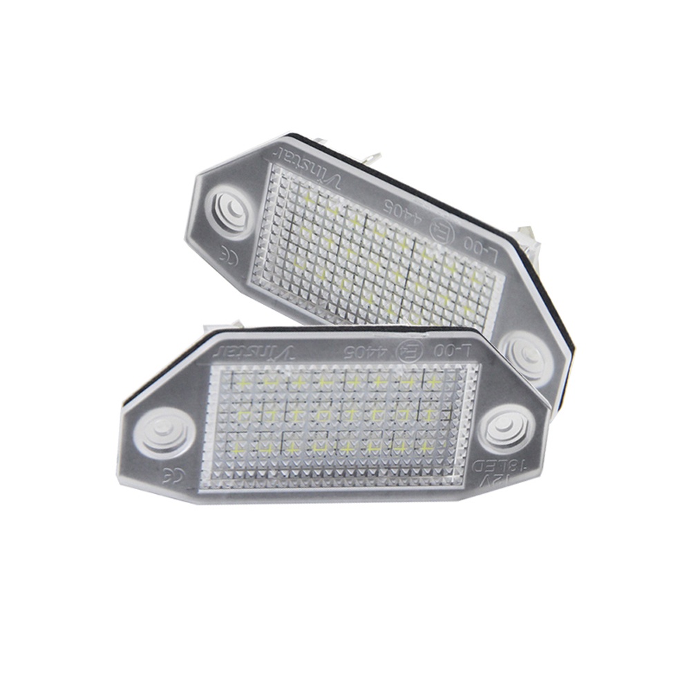 2pcs Lampu Plat Nomor Plat LED Putih Kecerahan Tinggi Untuk Ford Mondeo Mkiii4/5Pintu 2000-2007