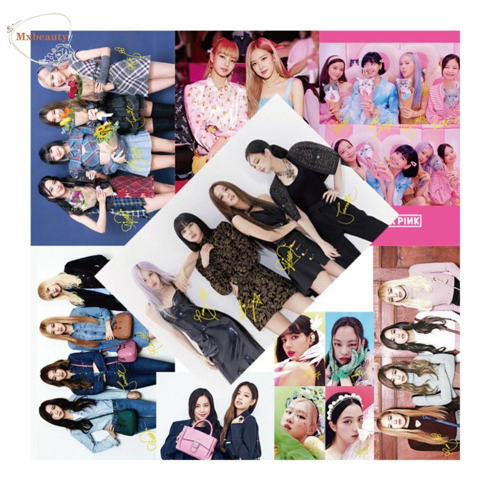 Mxbeauty Blackpink Poster Oversized Korea 8pcs/set HD Foto Mural Paper Kamar Tidur Wallpaper Penyanyi Poster Jennie Tempel Poster Blackpink