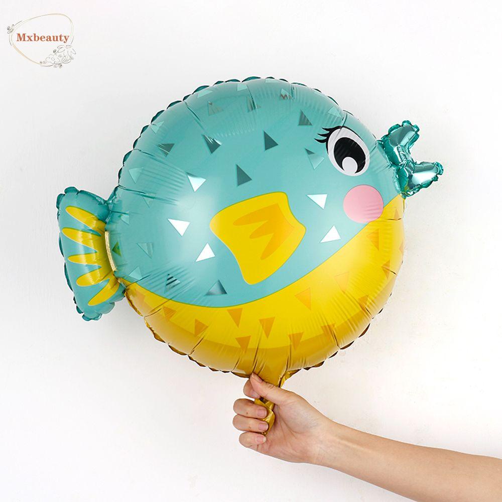 Mxbeauty Balon Ikan Lucu Hewan Laut Perlengkapan Baby Shower Tema Pesta Laut Anak Dekorasi Ulang Tahun Kepiting/Bintang Laut/Gurita Octopus Balloons
