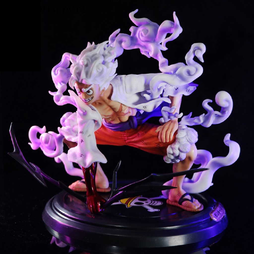 Gentlehappy One Piece Luffy Gear5 Figure Anime Nika Sun God PVC Action Figure Model Boneka id