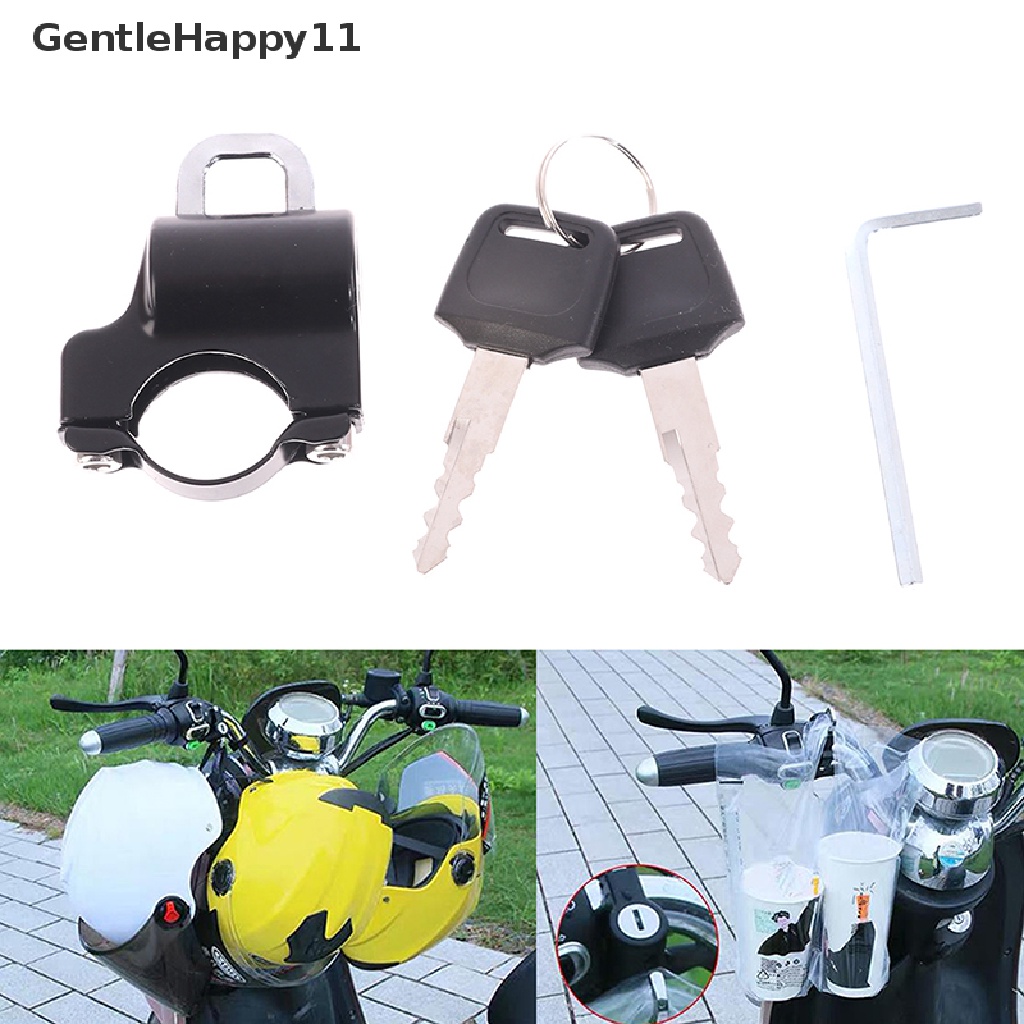 Gentlehappy Stang Kunci Helm Universal Motor 22-26mm Pengaman Anti Maling Motor id