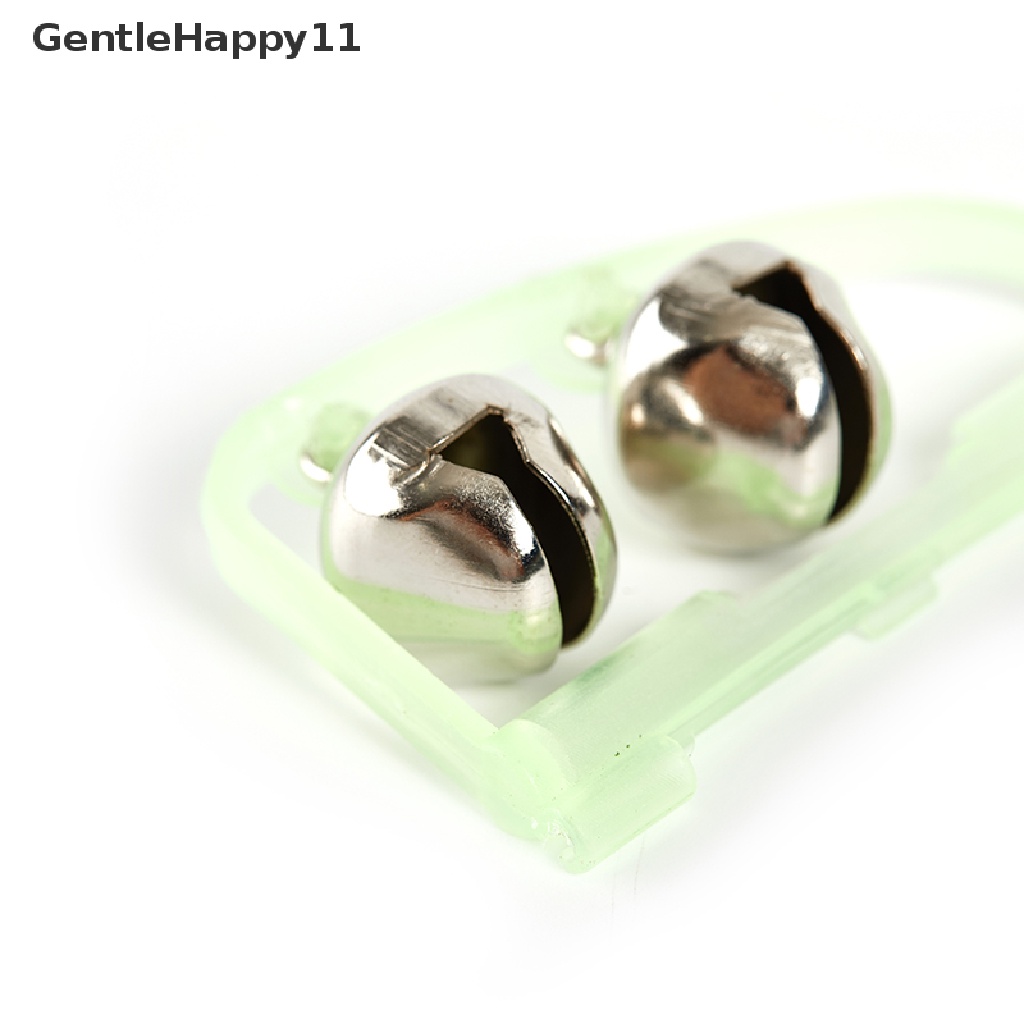 Gentlehappy 5/10pcs Pancing Klip Alarm Lonceng Twin Alert Bells Rod Clamp Tip Dual Bell id