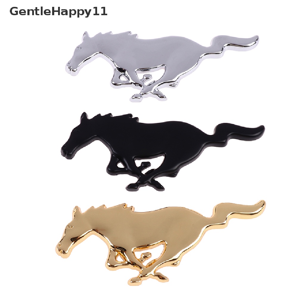 Gentlehappy Logo Mobil 3D Horse Metal Untuk Ford Mustang New Mondeo Focus Kap Depan Mobil Grille id