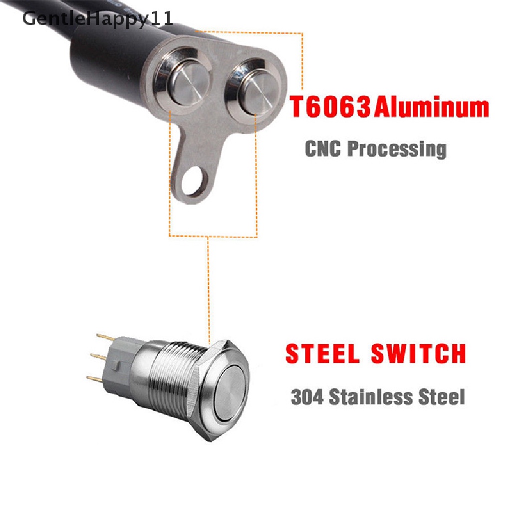 Gentlehappy Universal Stang Motor Reset Lock Mount Horn Mesin Start Dual Tombol id