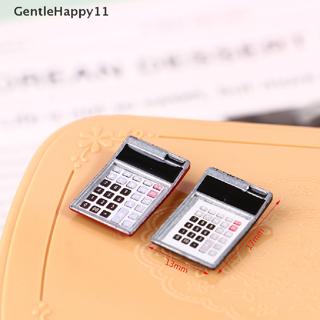 Gentlehappy1:12 Rumah Boneka Miniatur Kalkulator Elektronik Model Perlengkapan Sekolah Decor Mainan id