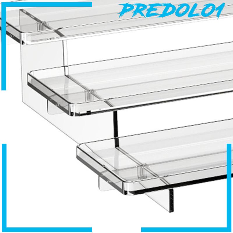 [Predolo1] Display Riser Rack Storage Transparan Step Stand Tempat Bumbu Parfum Makeup