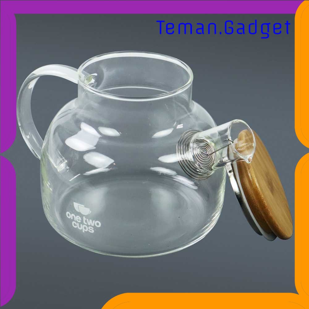 TG -  DPR One Two Cups Teko Pitcher Teh Chinese Teapot Maker Glass 1L - BR-384