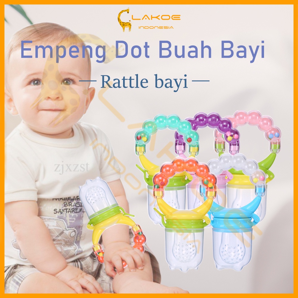 Lakoe Empeng Dot Buah Anak Bayi/Fruit Feeder Rattle Teether/Kompeng Pacifier Gigitan Bayi