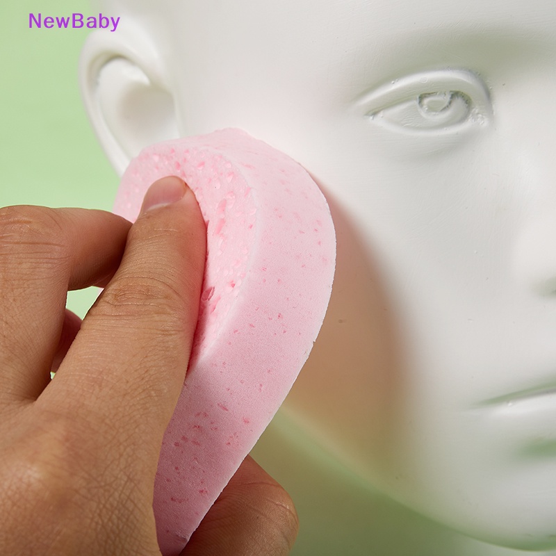 Newbaby Facial Clean Sponge Puff Pembersih Wajah Wash Pad Spons Penyerap Untuk Paing ID