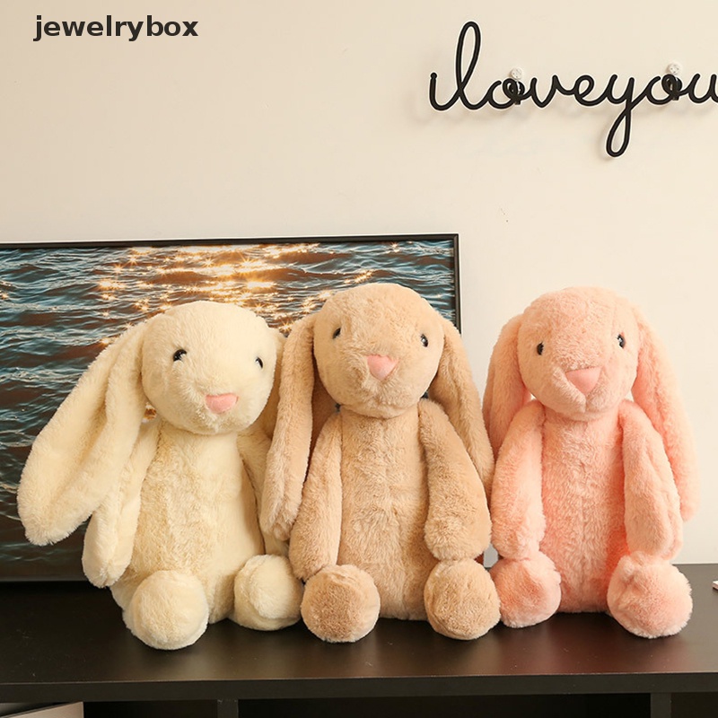 [jewelrybox] 30cm Rabbit Push Soft Mainan Plushie Anak Bantal Boneka Hadiah Ulang Tahun Untuk Anak Perempuan Butik