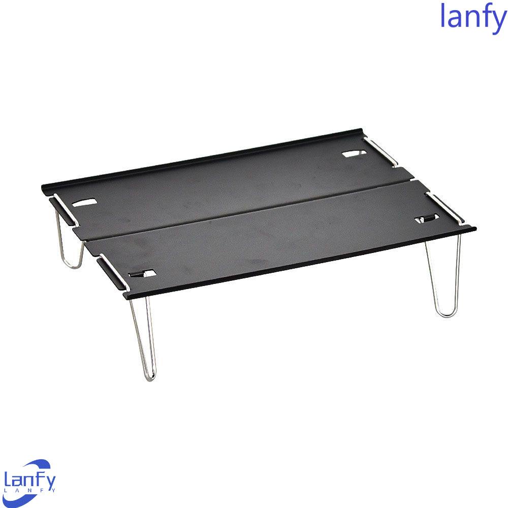 Lanfy Meja Mini Outdoor Portable Barbekyu Aksesoris Alat Outdoor Meja Outdoor Meja Piknik Hiking