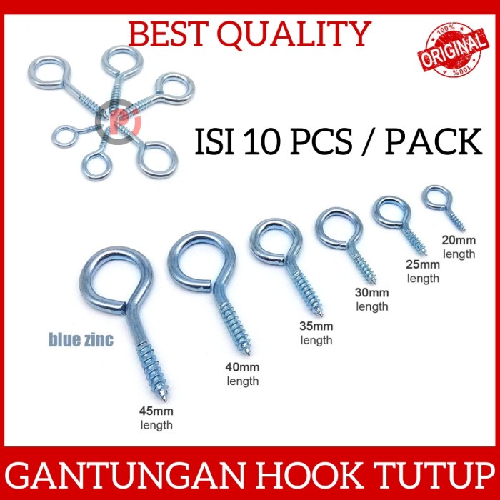 Isi 10 Pcs Hook Model Tutup Gantungan Cantolan Hok Bingkai Frame