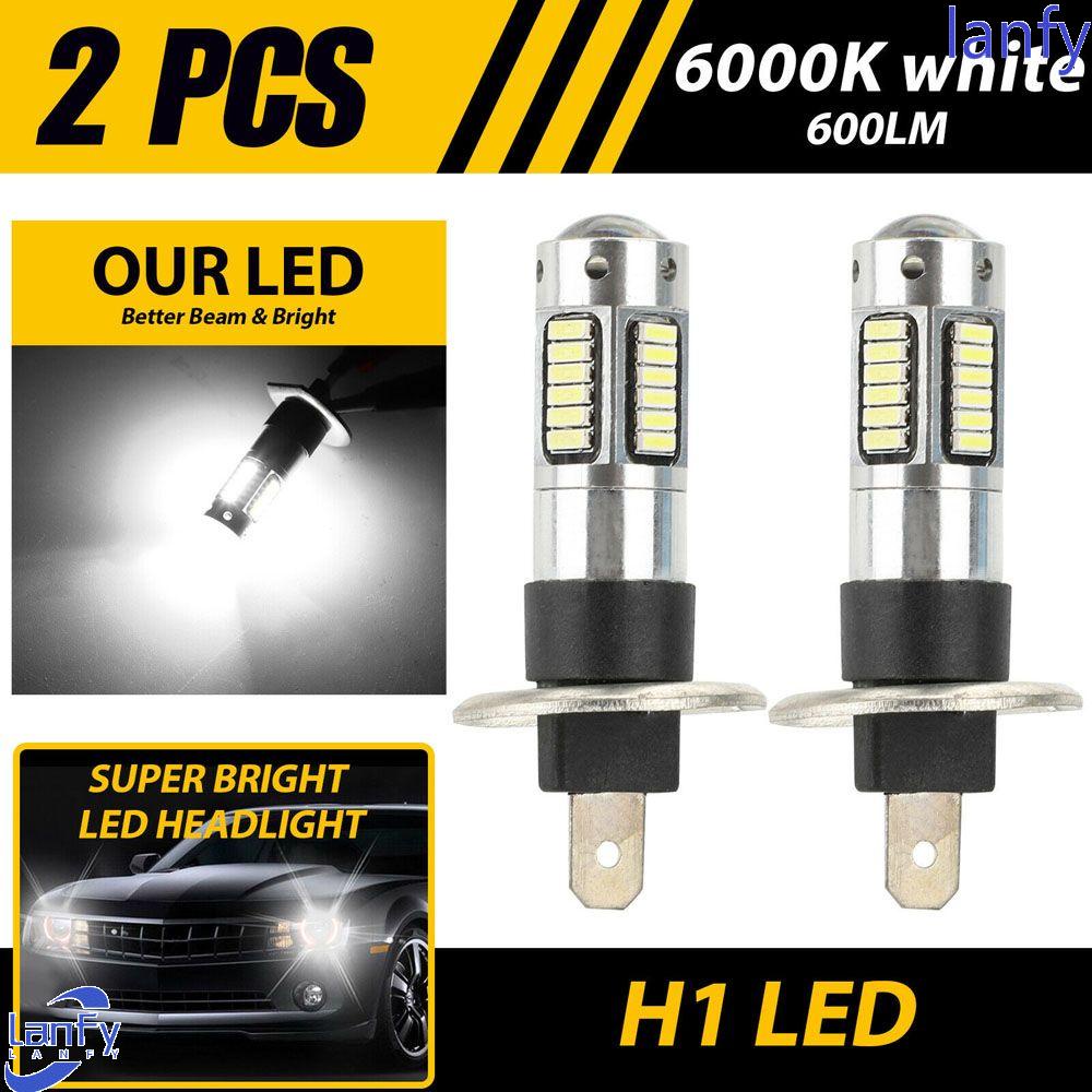 Lanfy Lampu Mobil Tahan Lama Kualitas Tinggi Car-styling 4014 Chip Light Bulb H1 6000K Lampu LED