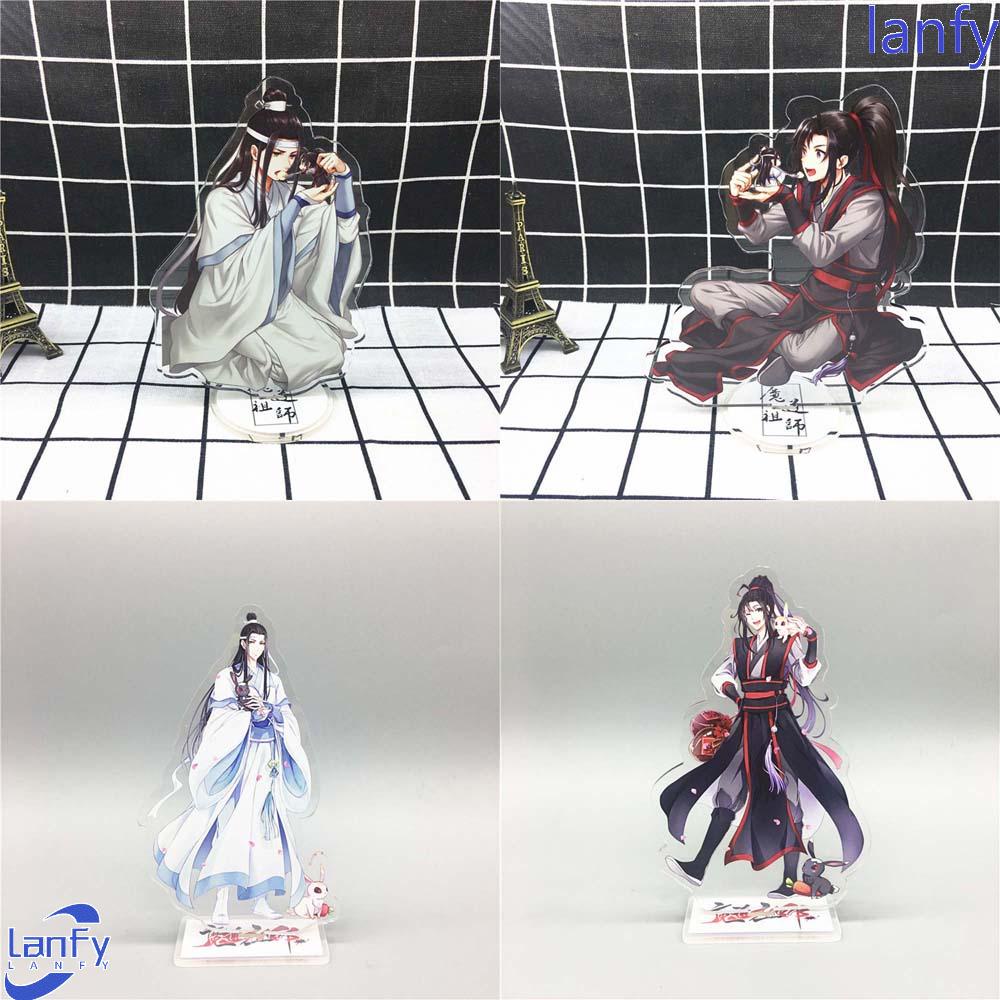 Lanfy Mo Dao Zu Shi Lan WangJi Akrilik Grandmaster of Demonic Dekorasi Mainan Desktop Standing Card Dua Sisi Akrilik Stand Figure