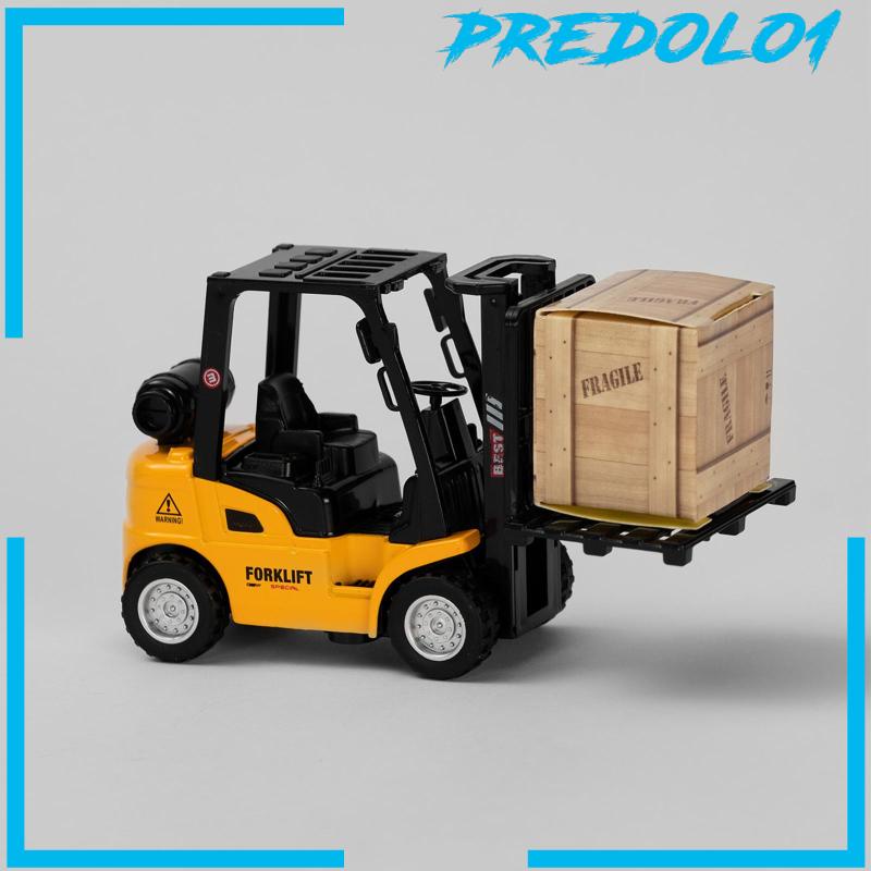 [Predolo1] Mainan Model Forklift Skala1Per50 Cuci Gudang Model Kendaraan Untuk Hadiah Liburan Anak Laki-Laki