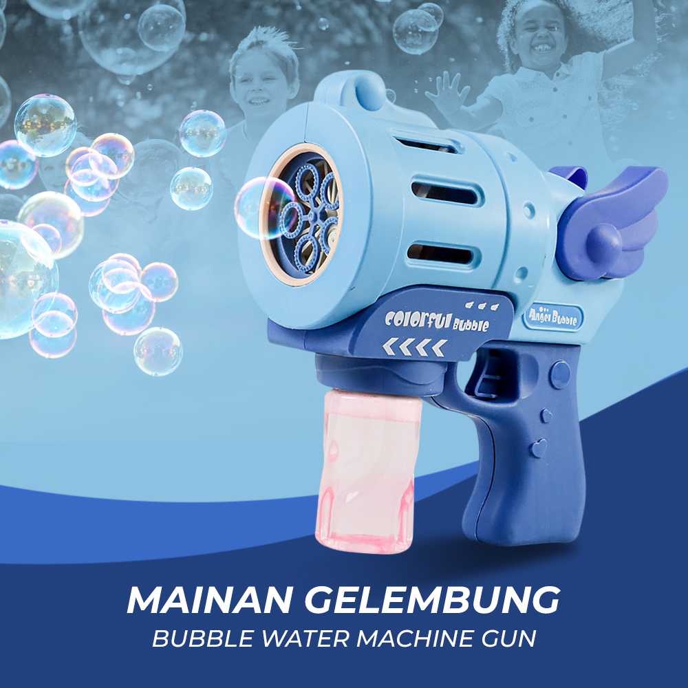 IKAUOIE Mainan Gelembung Sabun Bubble Water Machine Gun - RC837