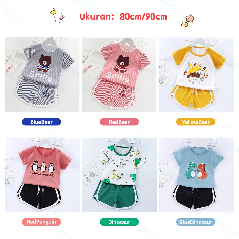 Sweetybayi Setelan bayi anak Baju setelan bayi Setelan pendek anak