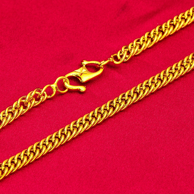 Goldkingdom Aksesoris Perhiasan Fashion Ready Stock Kalung Jepit 50cm Rantai S Pria Dan Wanita