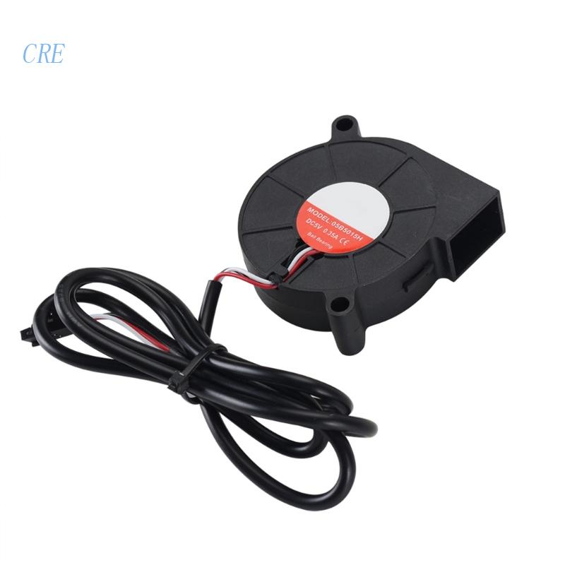 Cre 5015kipas Angin 5V 3D Printer Blower Dual-ball Bearing Brushless Cooling Fan 50x15mm