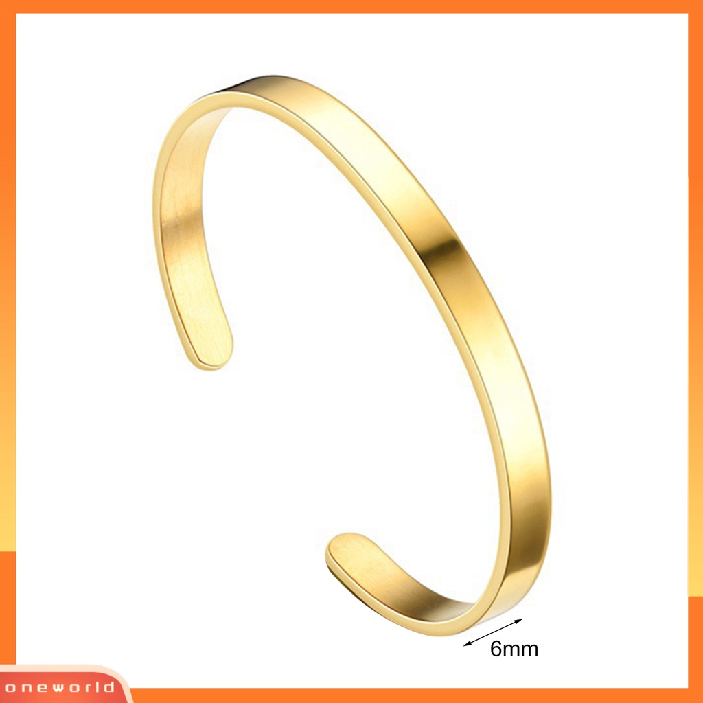 [EONE] Gelang Pria Halus Adjustable Anti Karat Warna Solid Wanita Bangle Dewasa Dekorasi