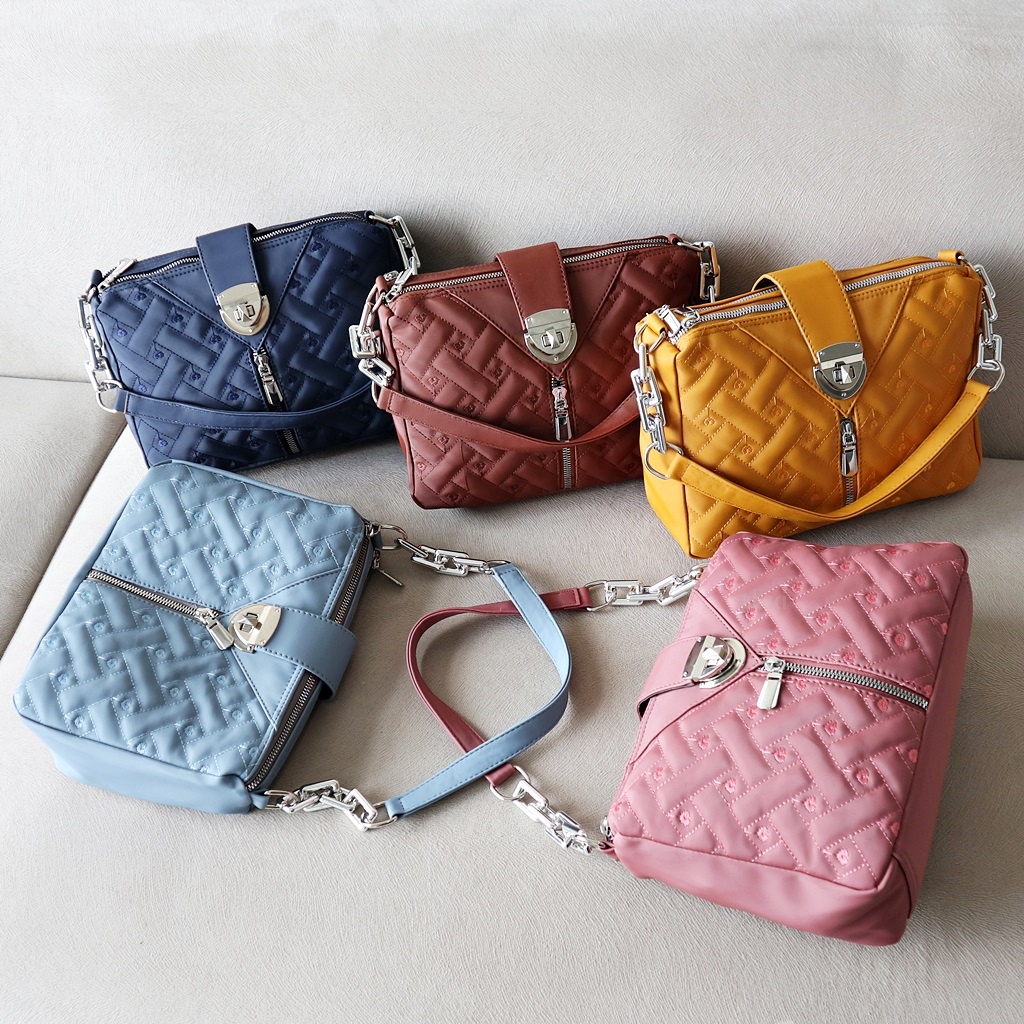 Tas wanita Angeline selempang cocola super bordir terbaru kekinian style korea 06-6875