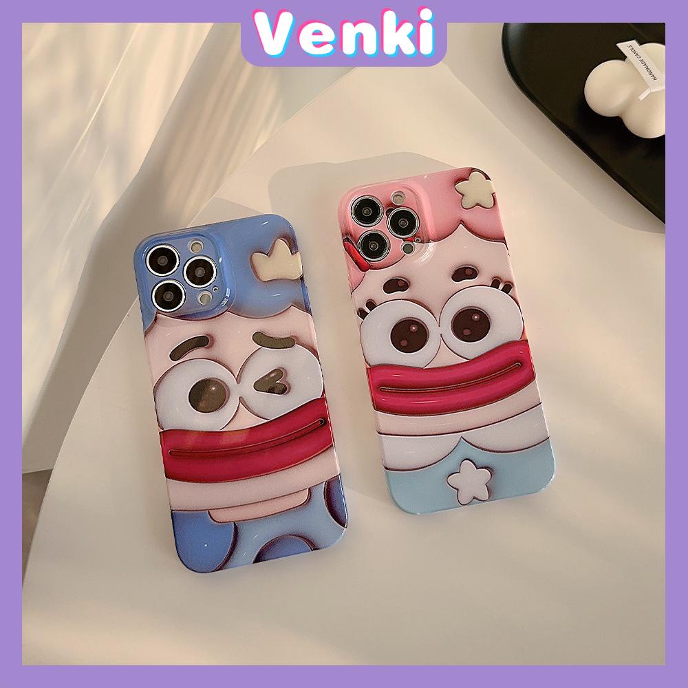 VENKI - For iPhone 11 iPhone Case Cream Glossy Soft Case TPU Shockproof Camera Cover Protection Bear Bunny Compatible with iPhone 14 13 Pro max 12 Pro Max 11 xr xs max 7Plus 8Plus