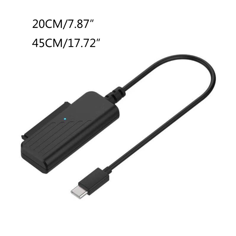 Cre USB C to Converter Untuk HDD 2.5Inch SSD Ke Tipe C Adapter Transmisi Data 5Gbps Untuk Laptop