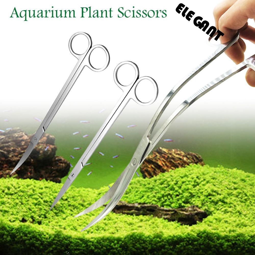 [Elegan] Gunting Professional Cleaning Maintenance Aquascaping Pemotong Gelas Air