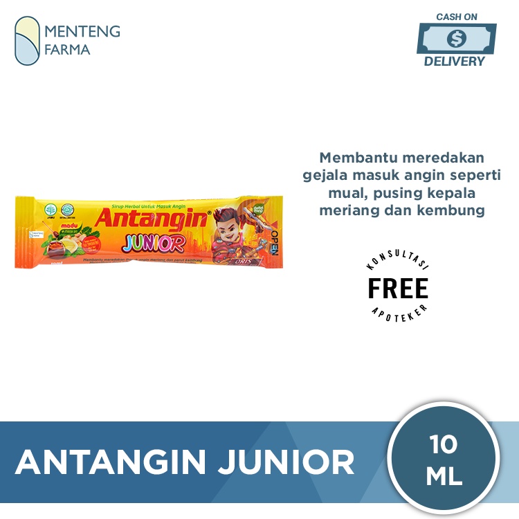 Antangin Junior Sachet 10 mL - Meredakan Masuk Angin Anak