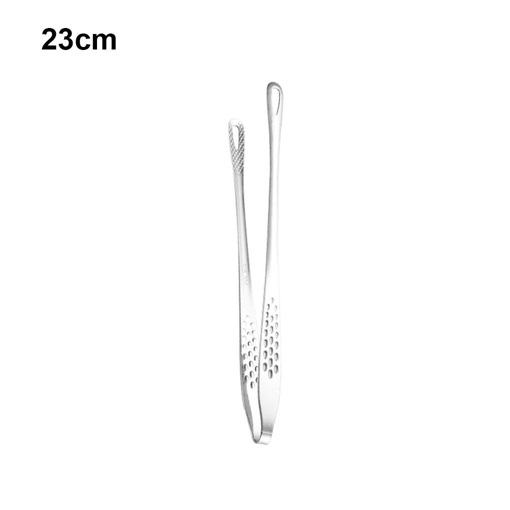 Penjepit BBQ Stainless Steel Gagang Panjang Salad Klip Makanan Roti Serving Tong Alat Masak Untuk Aksesoris Outdoor