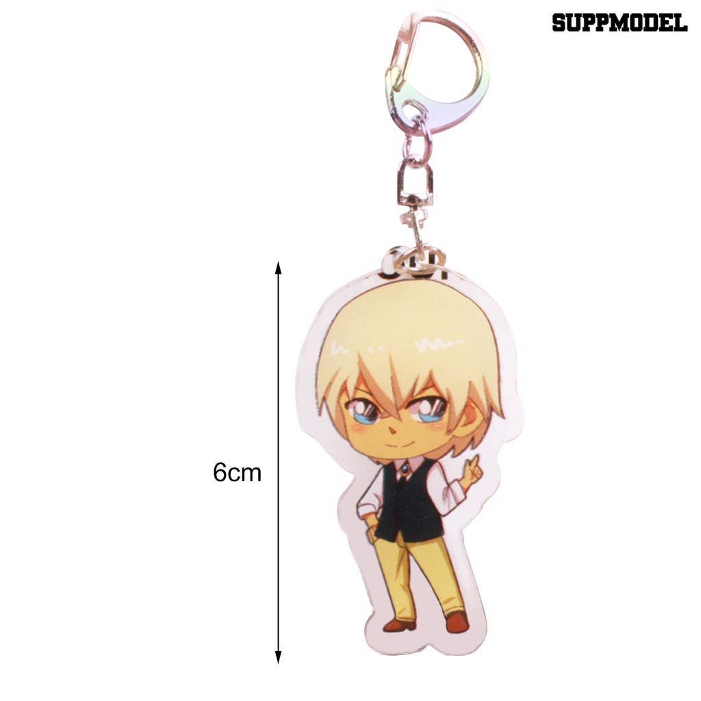 [SM Otomatis] Liontin Gantungan Kunci Simulasi Tinggi Kartun Anime Indah Detektif Conan Keychain Untuk Tas