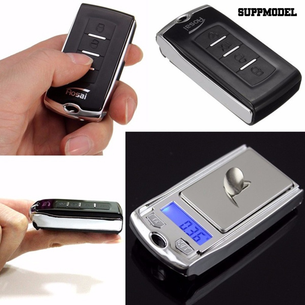 [SM Otomatis] 200g/0.01g Mini Portable Perhiasan Electronic Scale Balance Car Key Ring Gantungan Kunci