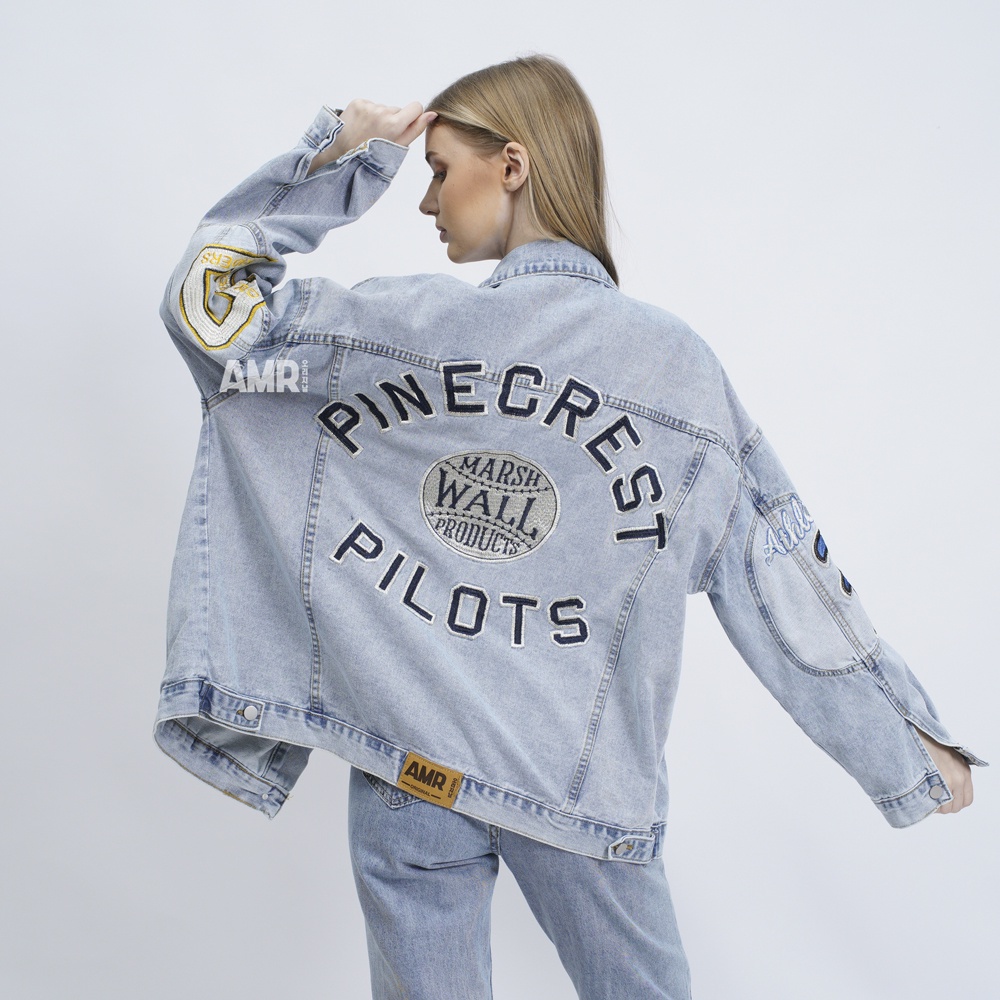 AMR ORIGINAL -  PILOTS 539 - JACKET JEANS OVERSIZE  TOXIC