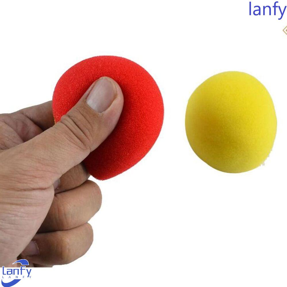 Lanfy Bola Spons Berubah Warna Magic Props Aksesoris Ajaib Bola Merah Illusion Magic Sponge Ball