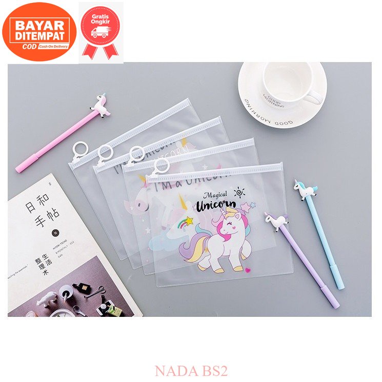 

NB Unicorn A5 Stationery File Folder / Tempat Pensil GRATIS ONGKIR/COD