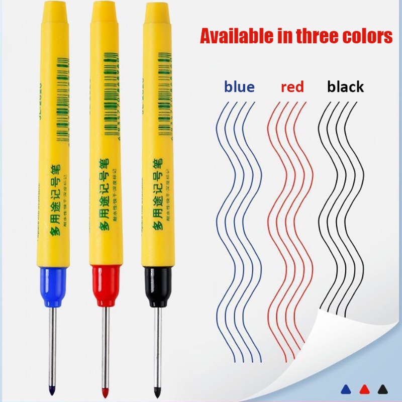 Kreatif 33mm Penanda Ekstensi Lubang Dalam Tahan Air/3Warna Pena Penanda Lukisan Cepat Kering Perlengkapan Alat Tulis Siswa Sekolah