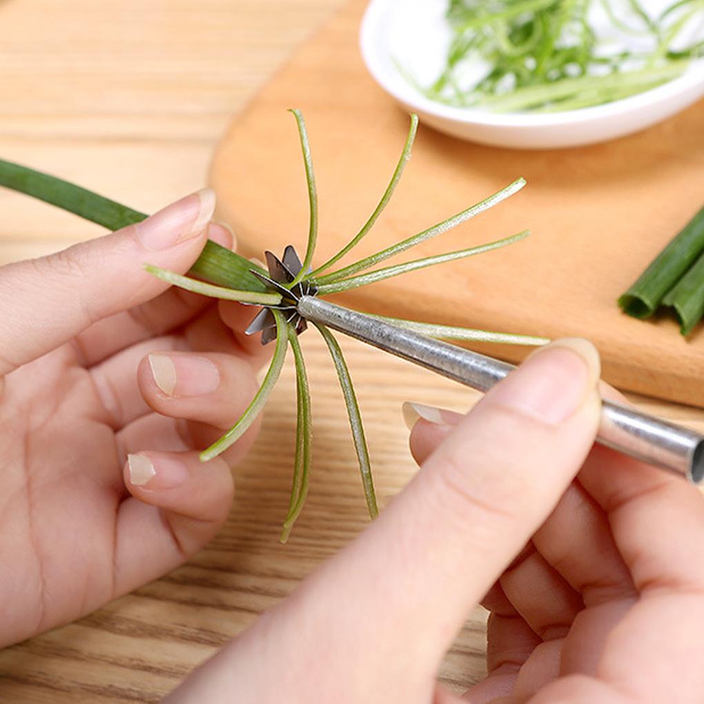 Pemisah Bawang Plum-Bossom Bayam Separator Handheld Onion Shredder Slicer Aksesori Dapur